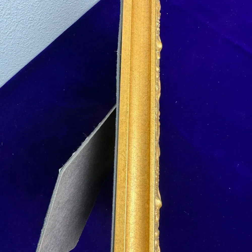 Vintage Victorian Style Gold Ornate Wooden Picture Frame 9